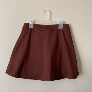 Reformation Tiffany Ecostretch Active Skort in Color: Chestnut, Size: S